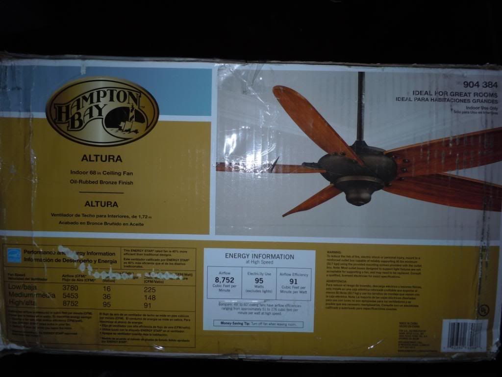 Hampton Bay Altura 56 in. OilRubbed Bronze Indoor Ceiling Fan With